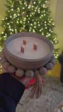 Load and play video in Gallery viewer, La Fancy- Soy Wax Candles in ceramic beaded bowl